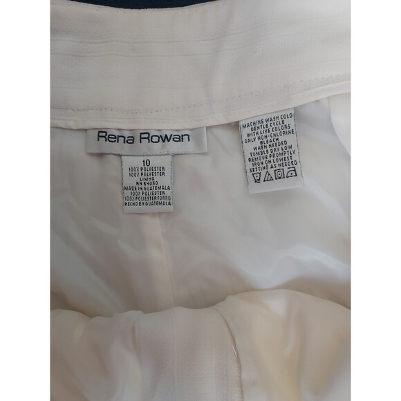 NWT Ladies Rena Rowan Bone Lined Tone On Tone Dress Pants Size 10 - Picture 3 of 8